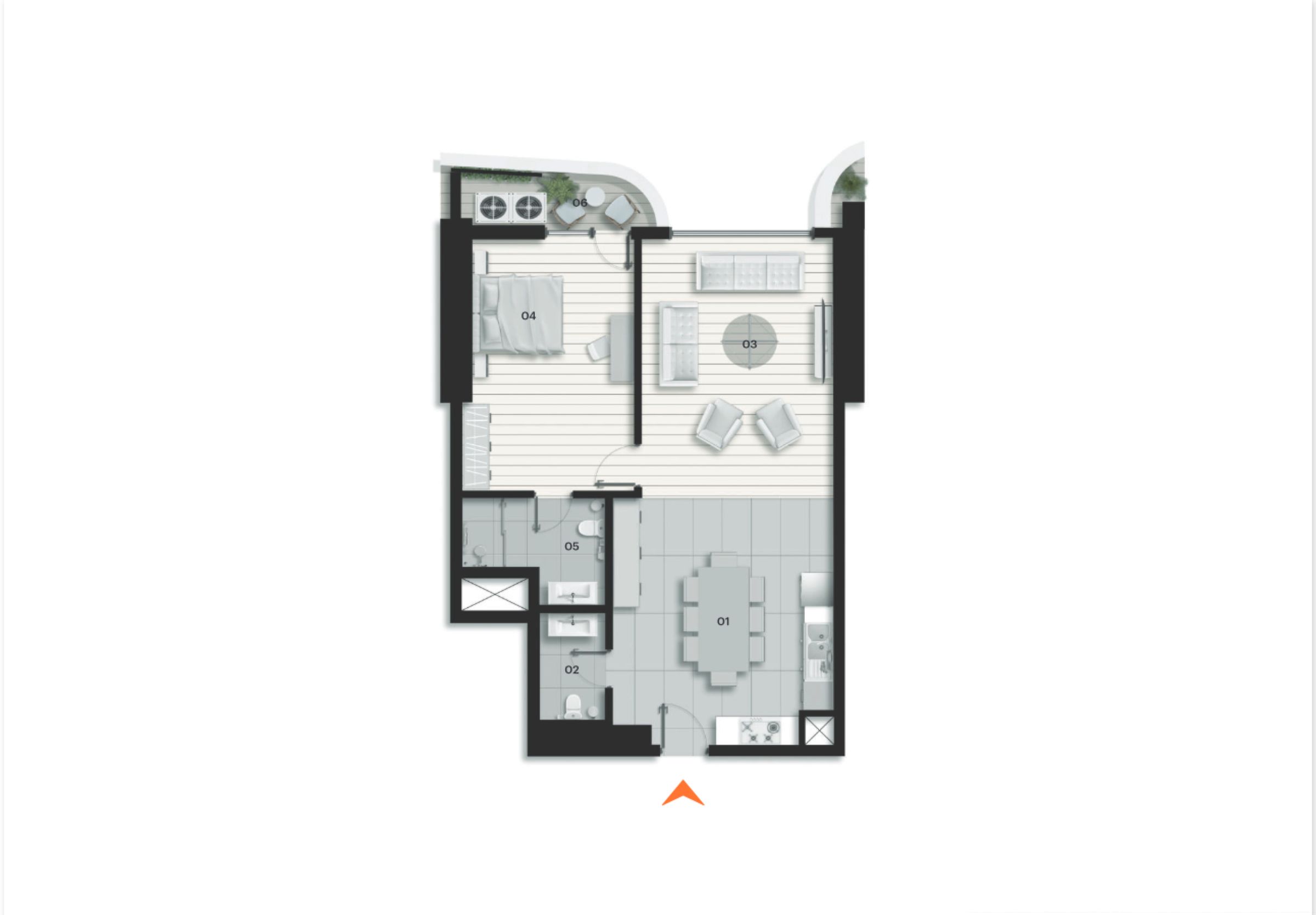 1+1 / Type A / 113.32 m²