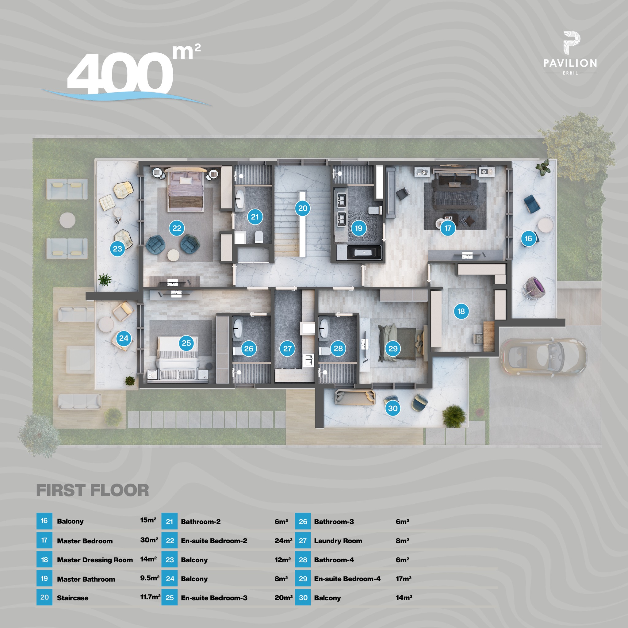 400 m² / First Floor