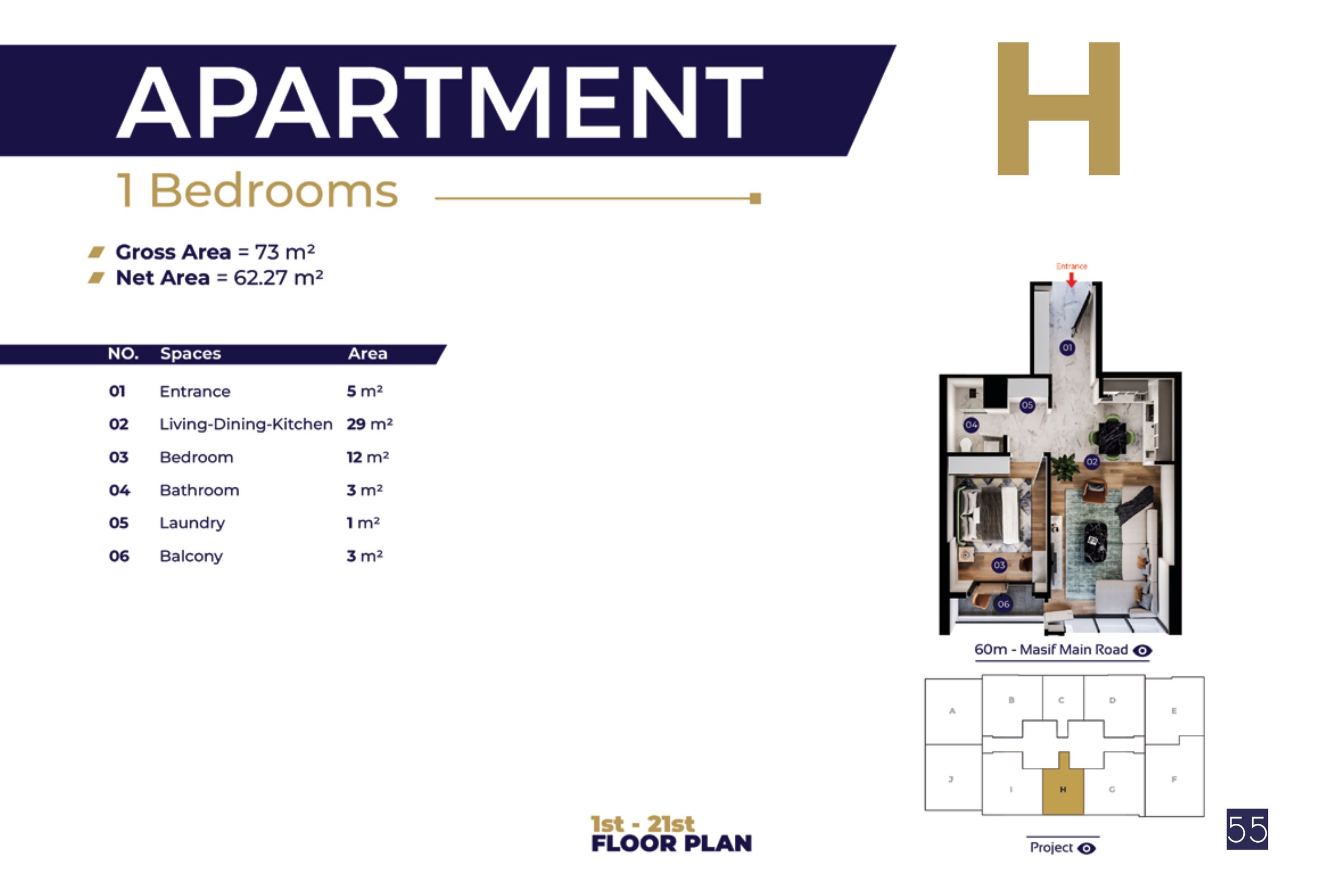 Type H | Towers D / F / G