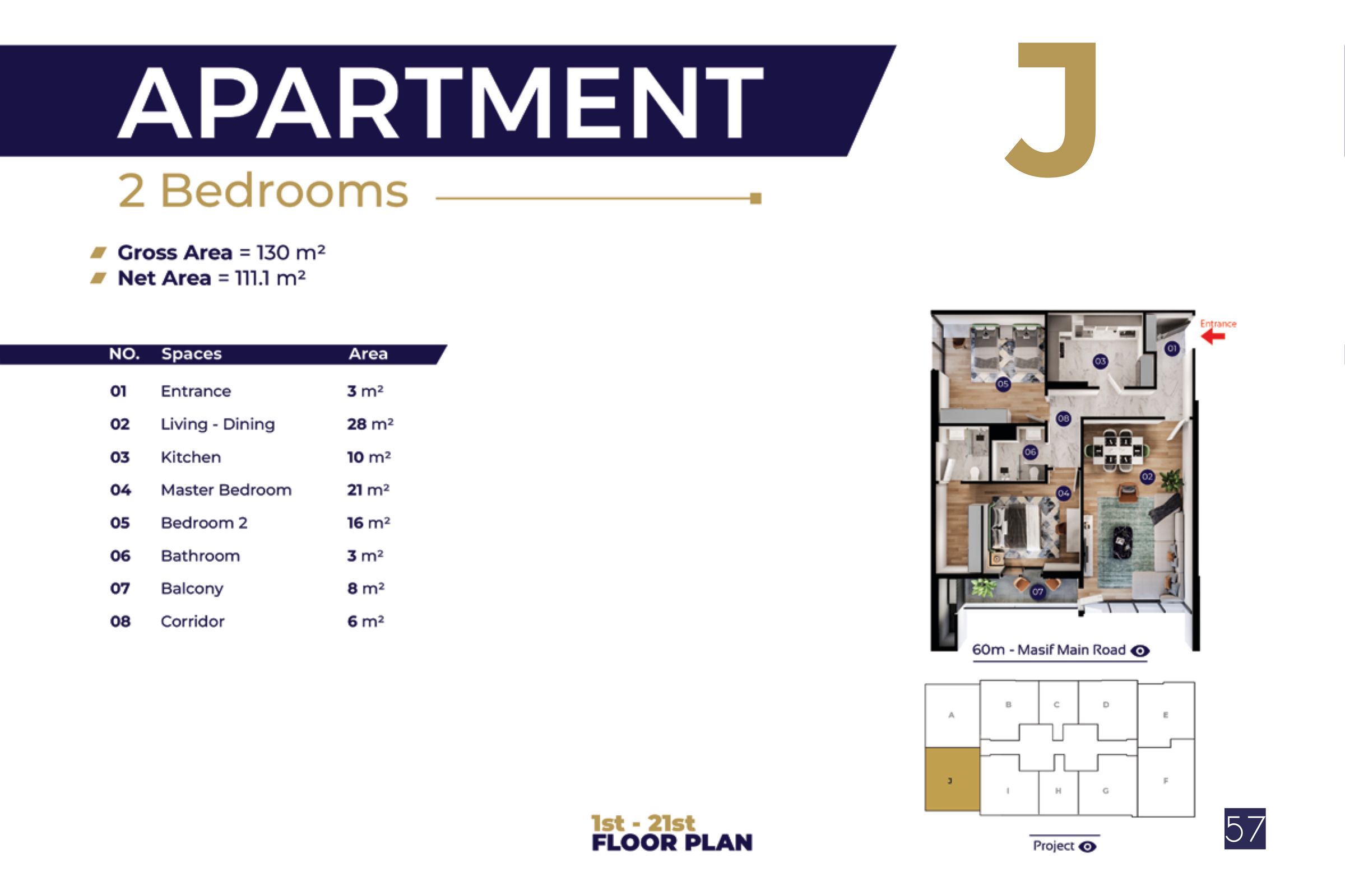 Type J | Towers D / F / G