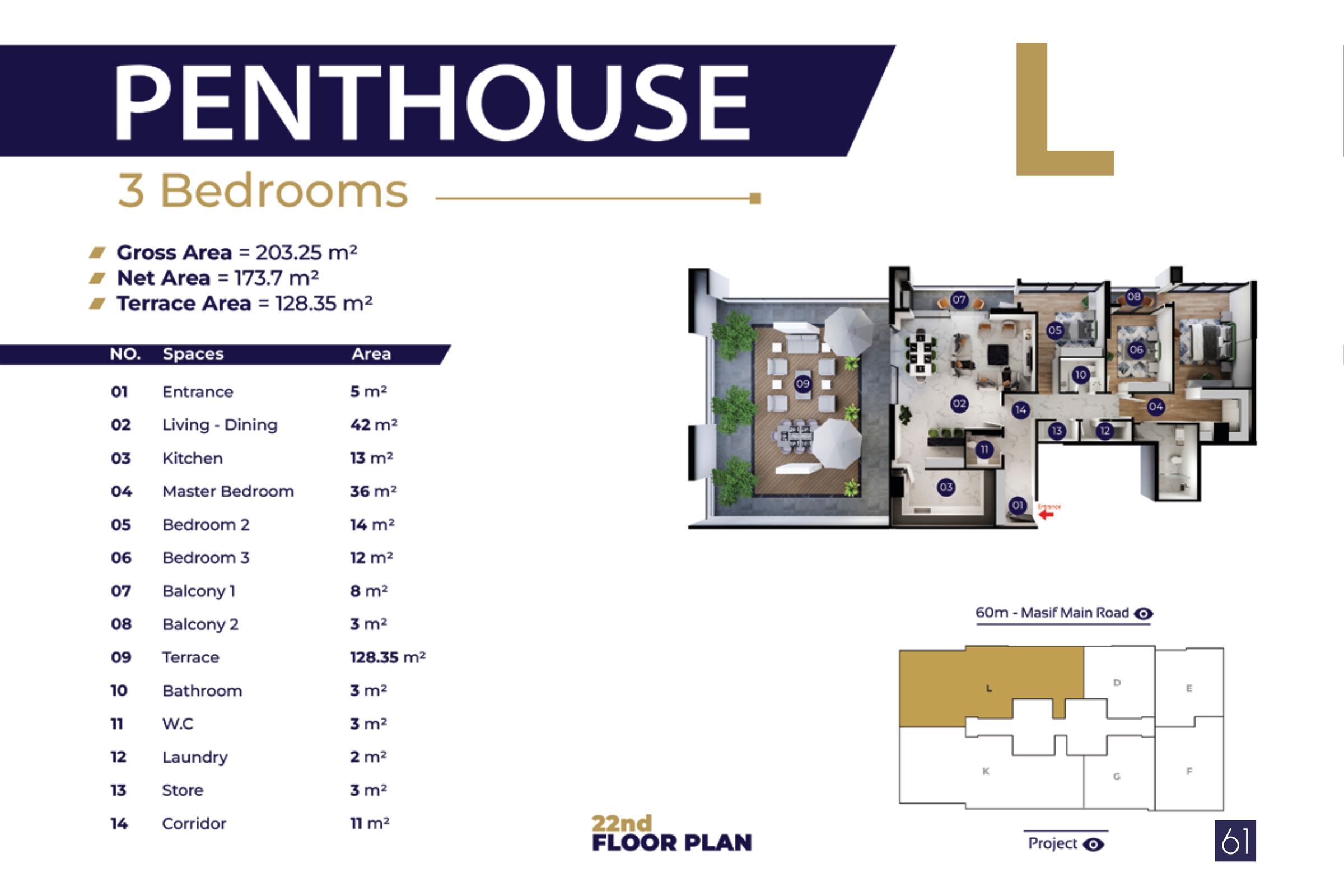 Penthouse L | Towers D / F / G