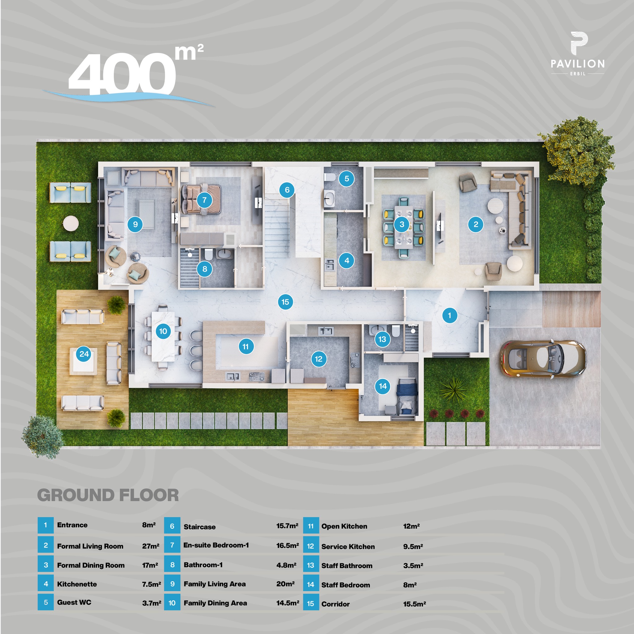 400 m² / Ground Floor