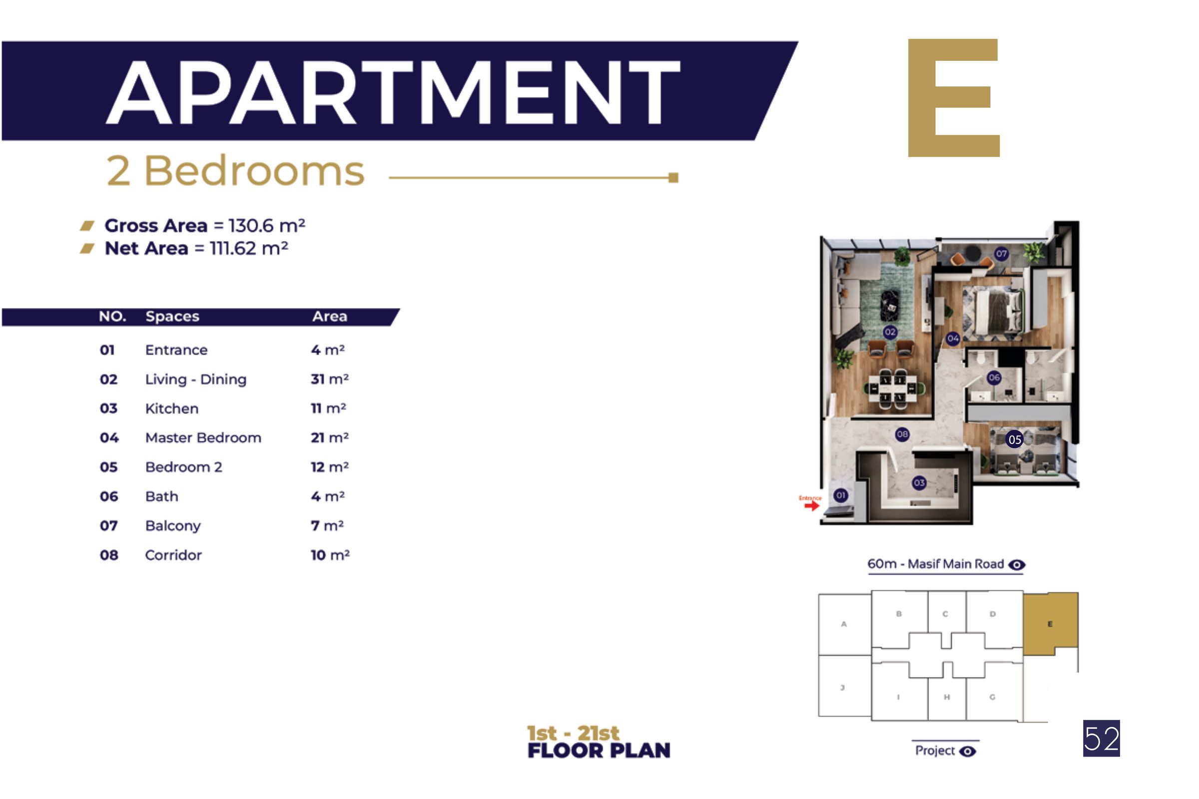 Type E | Towers D / F / G