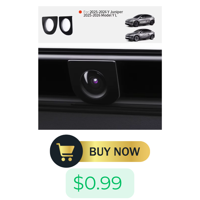 YZ Vehicle Front Camera Protection For Tesla Model Y Juniper 2025 Interesting Automotive Products Anti-Collision Car Accessories