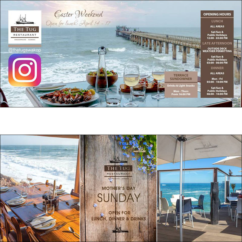 The Tug Restaurant Digital Media for Easter Weekend & Mother's Day