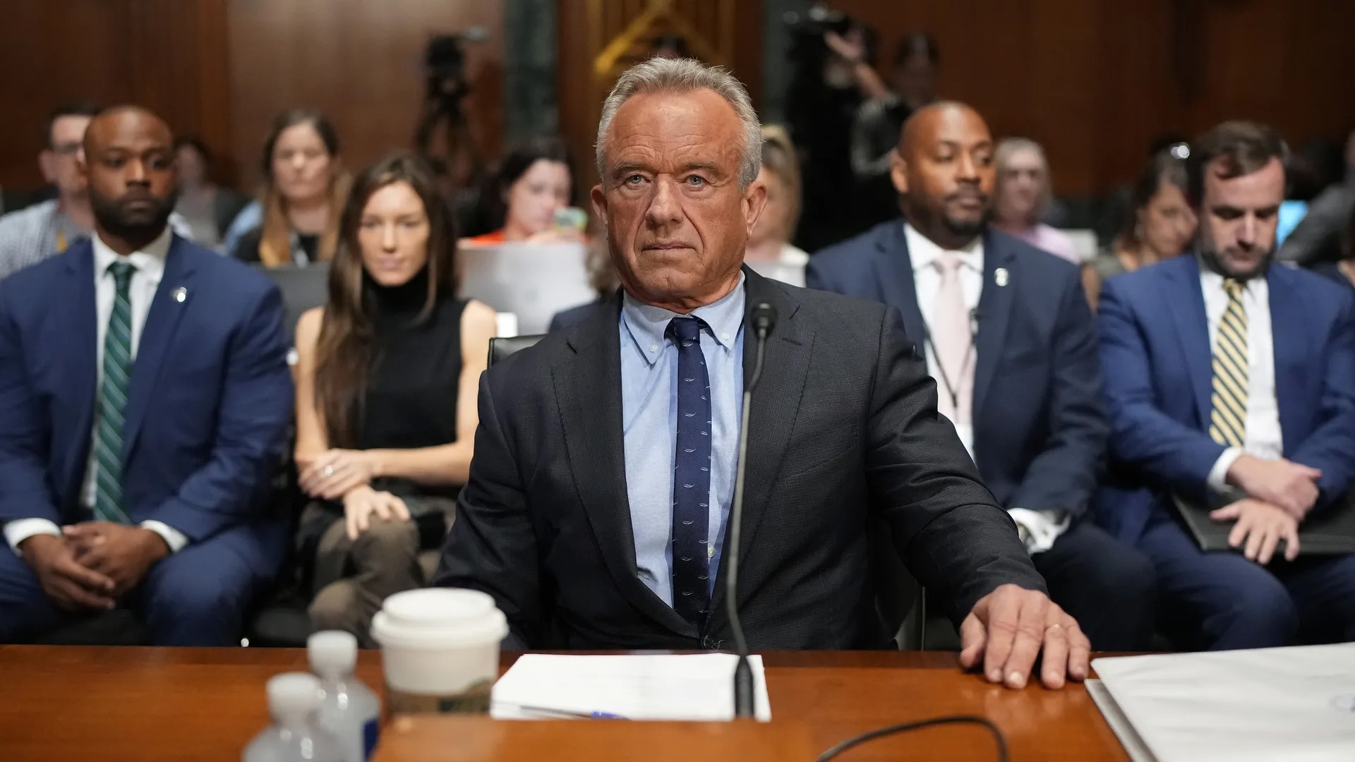 Health and Human Services Secretary Robert Kennedy Jr. arrives to testify before the Senate Finance Committee on September 4. Photo: Andrew Harnik/Getty Images