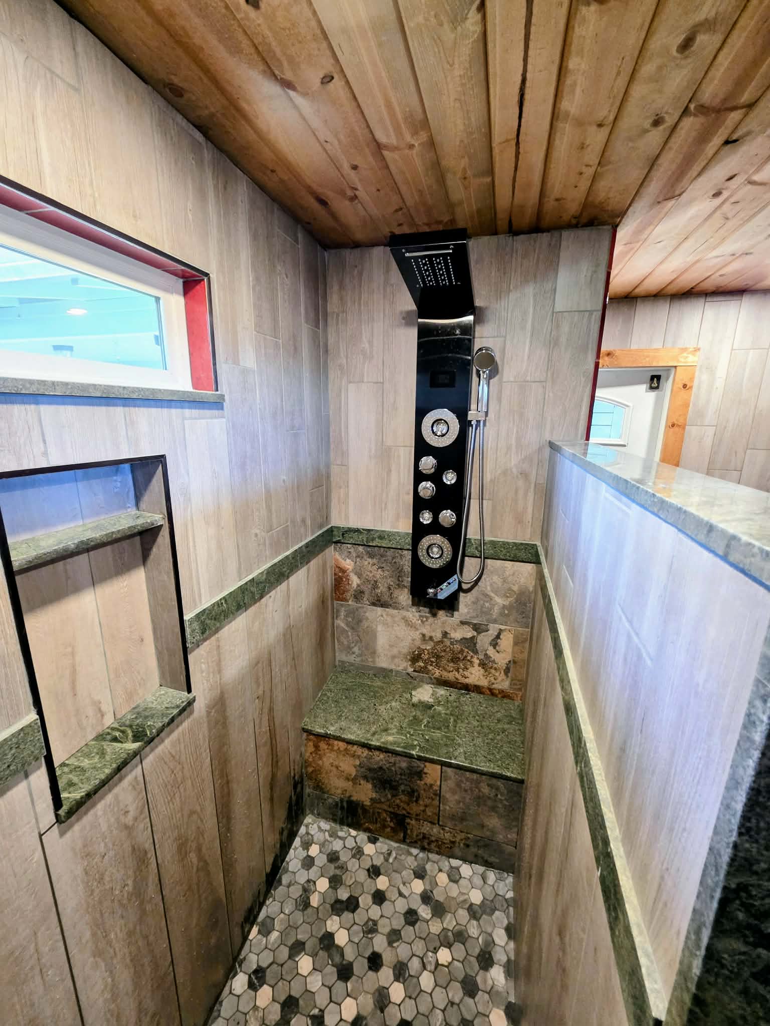 Custom Boho Tile Bathroom