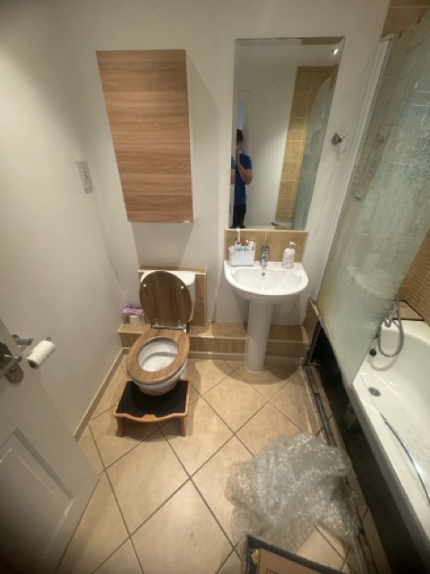 Bathroom renovation Sutton before 1