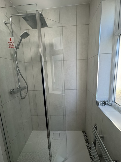 Walk-in shower installation in Wimbledon 