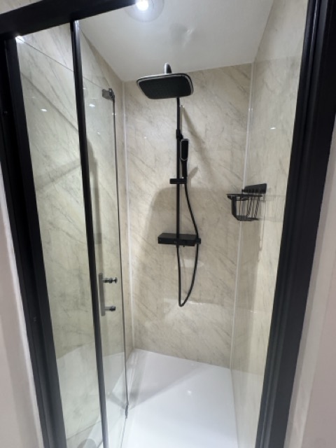 Modern bathroom renovation Addlestone after 4